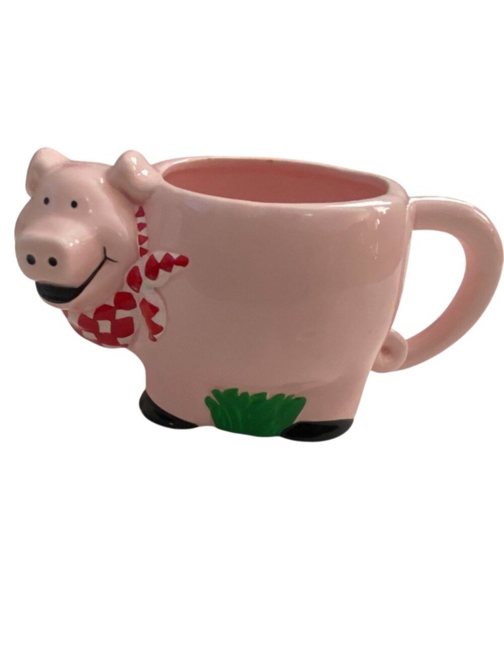 Papel Freelance Farm Pig W/ Hankerchief Ceramic Mug/Planter0GUC